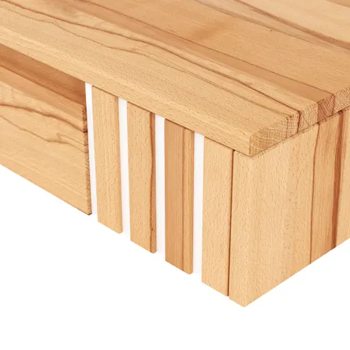  Nachtkonsole Tigris - rechts, Kernbuche massiv, geölt