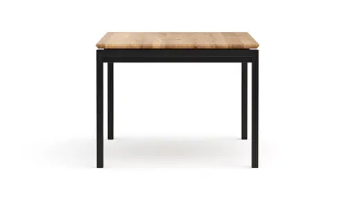 Esstisch Farmingdale - ausziehbar, mit Alubeschlag, LB ca. 200x100 cm, Eiche massiv, natur geölt