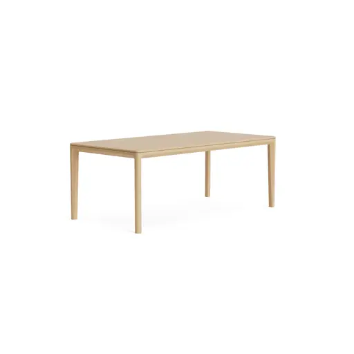 Esstisch Arialto - LB ca. 220x100 cm, ausziehbar, Asteiche massiv, Milk