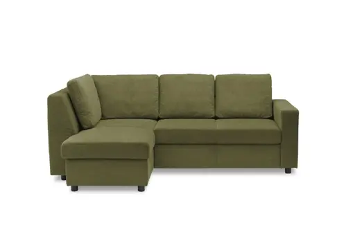 Ecksofa PRO FLEXX - Ecke links, 2-Sitzer, Stoff, Olive