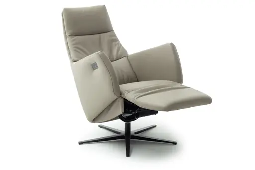 Sessel Possitano - motor. Relaxfunktion mit Herz-Waage-Funktion, Leder, Beige