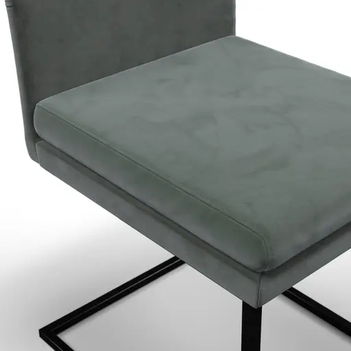 Freischwinger Saragossa - Stoff, Petrol