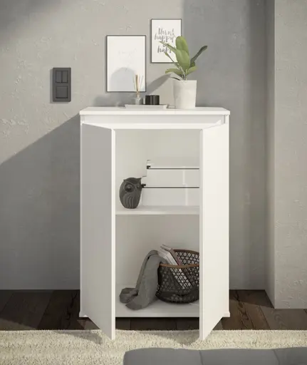 Kommode - B ca. 60 cm, Weiß