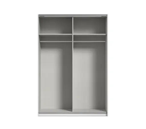 Schwebetürenschrank RUBITO- B ca. 136 cm, Weiß