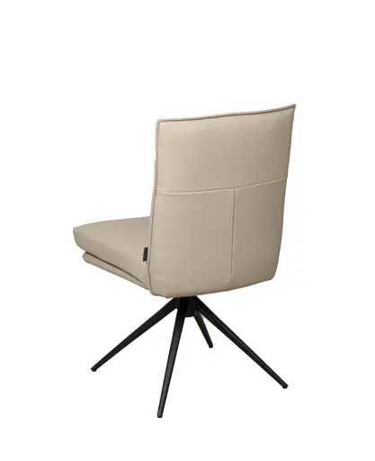 Stuhl MARCELLA - drehbar, Leder, Latte