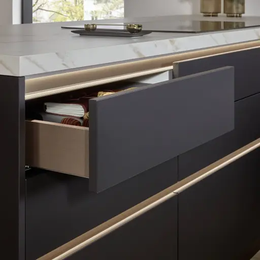 L-Küche 33.170 2 325, schwarz premium matt