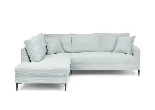 Ecksofa - Ecke links, 3-Sitzer, Stoff, Mint