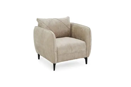 Sessel JERINA - Stoff, Beige