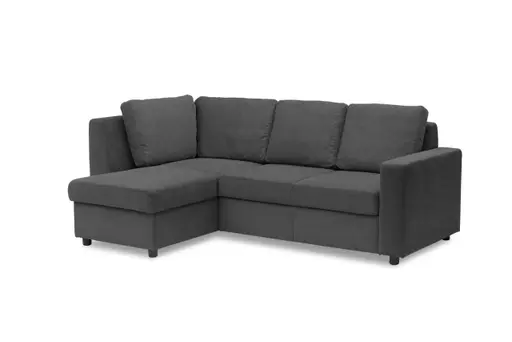 Ecksofa PRO FLEXX - Ecke links, 2-Sitzer, Stoff, Anthrazit