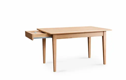 Esstisch - ausziehbar, LB ca. 130x90 cm, Kernbuche massiv