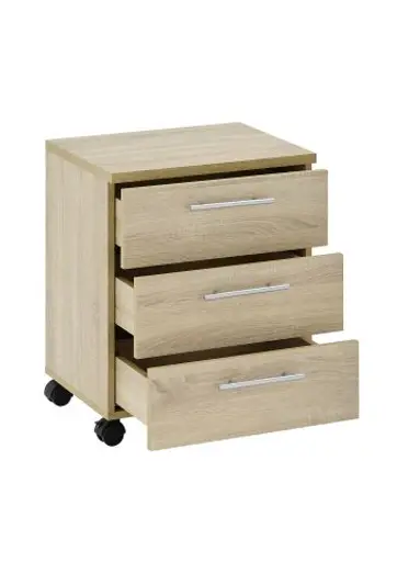 Rollcontainer - B ca. 40 cm, Sonoma Eiche Nachbildung