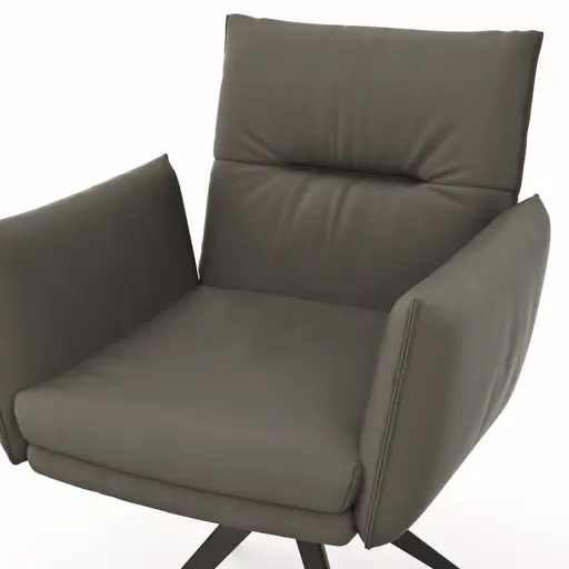 Armlehnstuhl Coscino - Leder, Schlamm