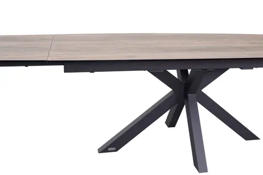 Esstisch MELANIA - ausziehbar, LB ca. 180x95 cm, Glaskeramik, Braun