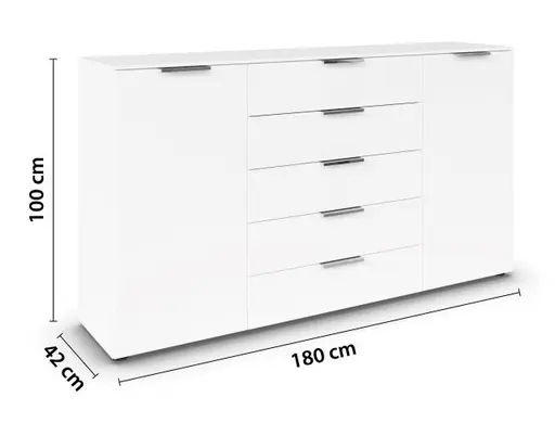 Kommode RIPP- Weiß