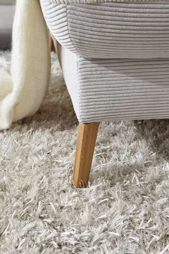 Sofa Maryville - 2,5-Sitzer mit Eckelement und Abschlussteil medium rechts, inkl. Kopfteil verstellbar, Stoff, Beige