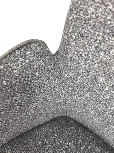 Stuhl MAUREEN - drehbar, Stoff, Grau