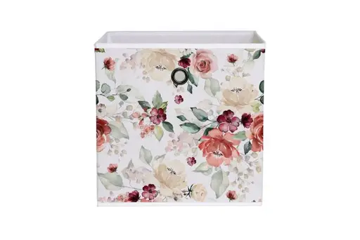Faltbox - Stoff, Blütenmotiv