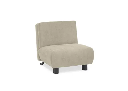  Faltsessel EBBY - ohne Armlehne inkl. Schlaffunktion, Stoff, Taupe