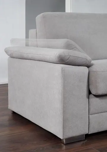 Faltbett EM Davos - mit Schlaffunktion, Stoff, Grau