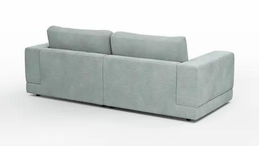 Sofa Juni - 2-Sitzer, Cord, Hellblau