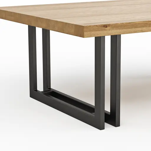 Couchtisch Oakhaven - BHL ca. 80x41x120 cm, Zerreiche massiv, natur geölt