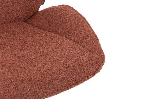 Stuhl MIRNA - drehbar, Stoff, Rost