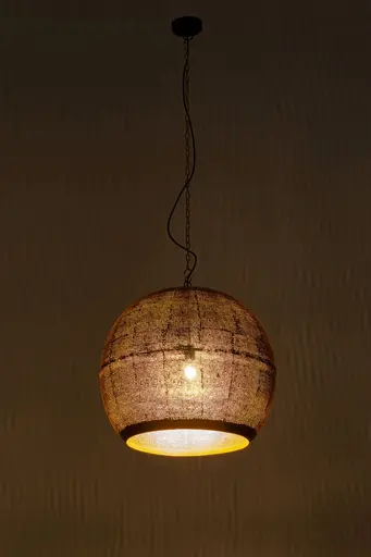 Hängeleuchte- höhenverstellbar, DH ca. 60x56 cm, Stahl, Messing beschichtet, Gold