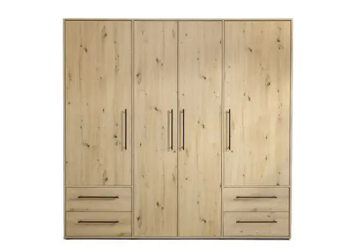 Drehtürenschrank FATHIE- B ca. 206 cm, Eiche Dekor