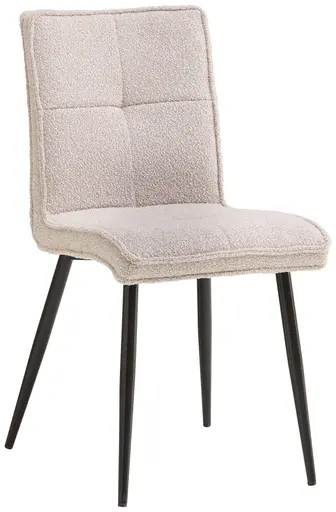 Stuhl - Bouclé, Hellgrau