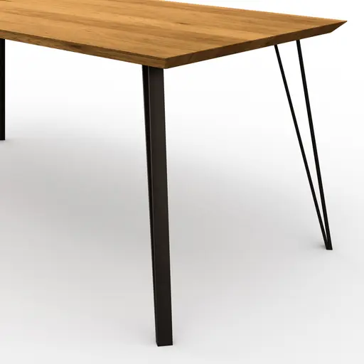 Esstisch Savannah - LBH ca. 180x90x78 cm, Wildeiche massiv, natur geölt