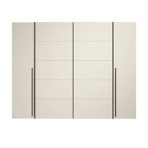  Schwebe-/Drehtürenschrank FAHDA- B ca. 270 cm, Sand