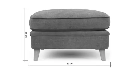 Hocker Mapleton - Stoff, Anthrazit