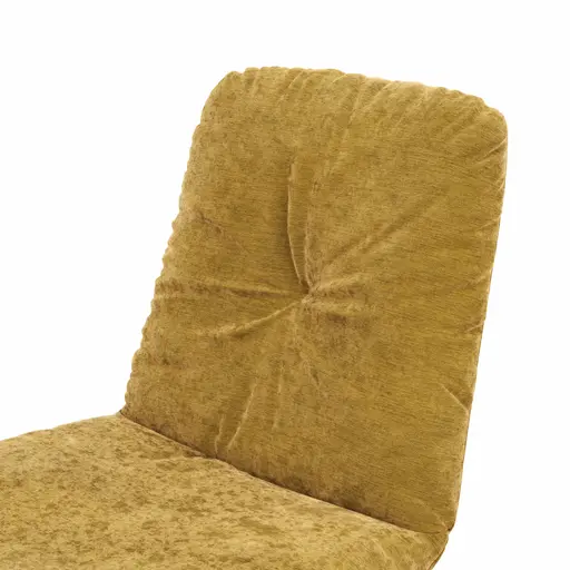 Stuhl Pelle - Stoff, Orange, Kufen, Schwarzgrau