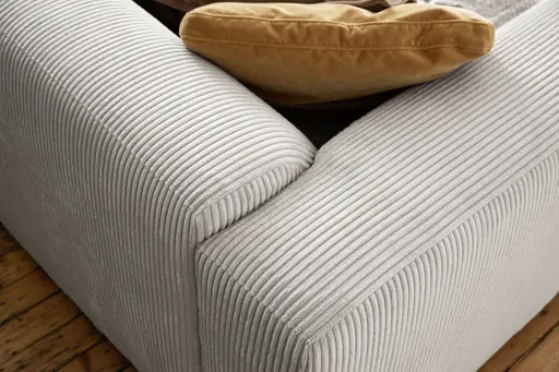 Sofa Laja - 3-Sitzer, Cord, Graubeige