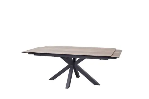 Esstisch MELANIA - ausziehbar, LB ca. 180x95, Keramik, Braun