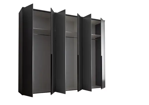 Drehtürenschrank- B ca. 270 cm, Graphit