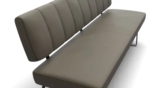 Polsterbank Carmelo - Breite ca. 183 cm, Leder, Olive