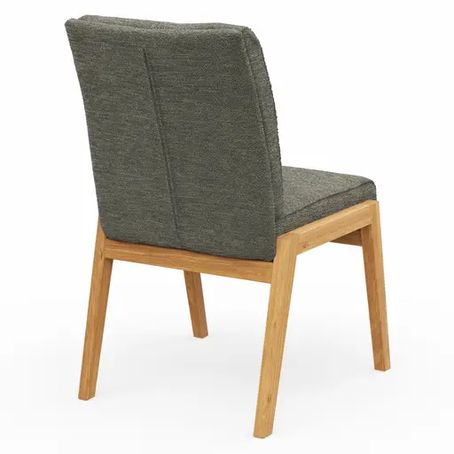 Stuhl Flore 2 - Stoff, Graugrün