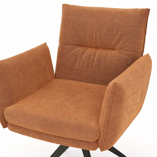 Armlehnstuhl Coscino - Stoff, Terrakotta