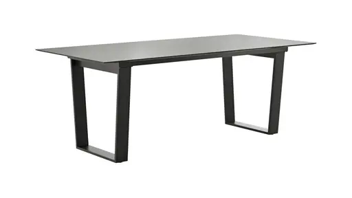 Esstisch Dinner - LB ca. 200x95 cm, Kunststoff, Grau