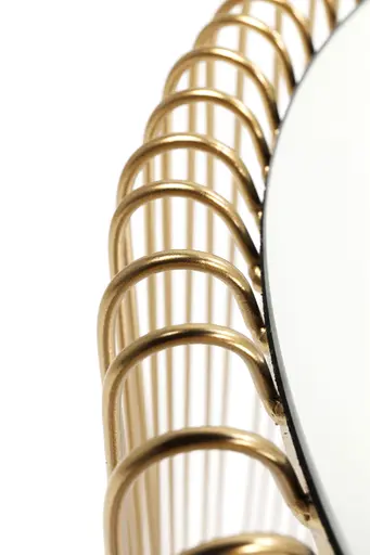 Beistelltisch- 2-er Set, Messing, Pulverbeschichtet, Goldfarben, Glas