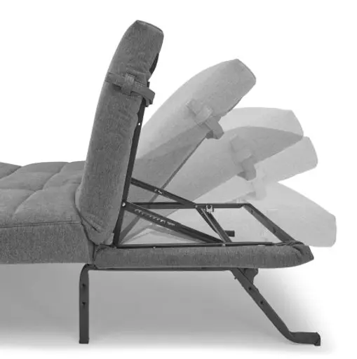 Funktionssofa EASY Optik B - 2-Sitzer, 155 cm inkl. Schlaffunktion, Stoff, Beige