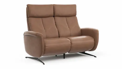Sofa Sitz.Konzept Sofa - 2,5-Sitzer inkl. Relaxfunktion (motorisch) und Kopfteilverstellung, Leder, Cognac