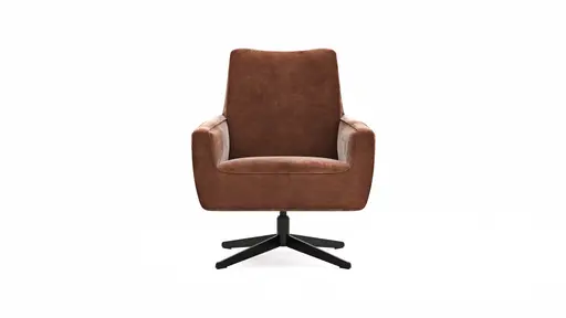 Drehsessel Matina - Größe L, Velour, Kupfer