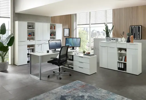 Büroschrank - B ca. 40 cm, Weiß