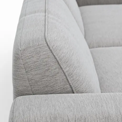 Ecksofa Morten - 1,5-Sitzer, Longchair rechts, Stoff, Natur