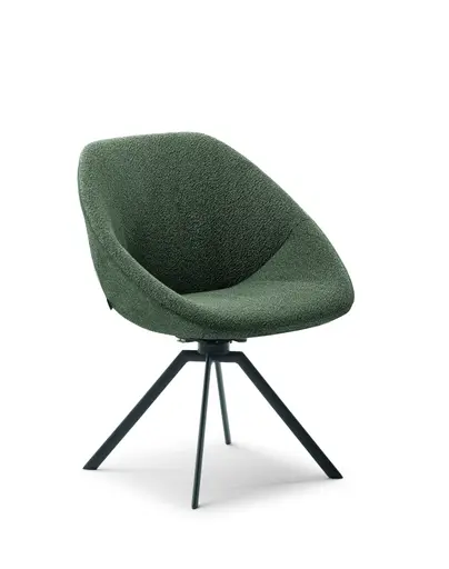 Armlehnstuhl - Stoff, Grün