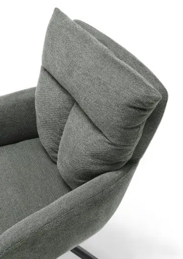Armlehnstuhl - drehbar, Microfaser, Grau