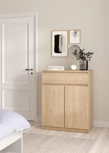 Kommode - B ca. 81 cm, Jackson Hickory Nachbildung