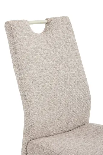 Freischwinger - Stoff, Creme